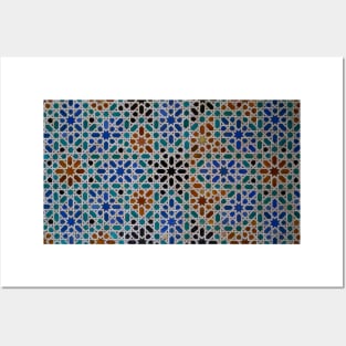 Seville Islamic tile pattern 4 Posters and Art